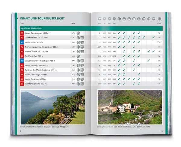 Produktbild: KOMPASS Wanderführer Tessin, 50 Touren mit Extra-Tourenkarte