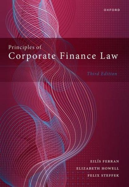 Produktbild: Principles of Corporate Finance Law