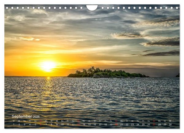 Produktbild: Malediven Impressionen aus dem Paradies (Wandkalender 2026 DIN A4 quer), CALVENDO Monatskalender