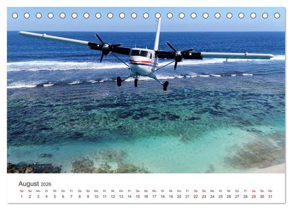 Produktbild: Flugzeuge &uuml;ber den Wolken (Tischkalender 2026 DIN A5 quer), CALVENDO Monatskalender