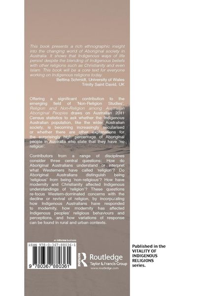Produktbild: Religion and Non-Religion among Australian Aboriginal Peoples