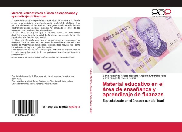 Produktbild: Material educativo en el &aacute;rea de ense&ntilde;anza y aprendizaje de finanzas