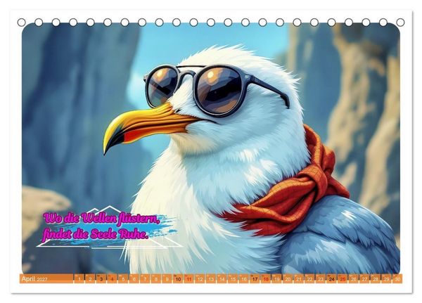 Produktbild: Norddeutsch Cool - Comic (Tischkalender 2027 DIN A5 quer), CALVENDO Monatskalender