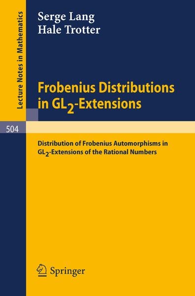 Produktbild: Frobenius Distributions in GL2-Extensions