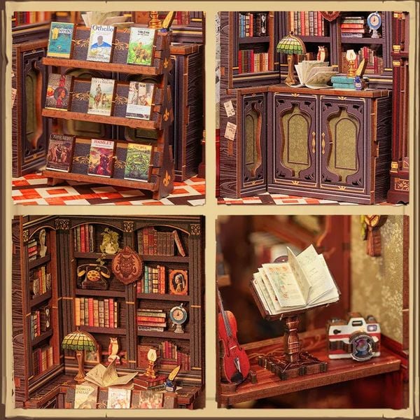 Produktbild: Book Nook DIY B&uuml;cherecke Owl Bookstore