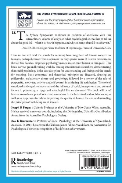 Produktbild: The Social Psychology of Living Well