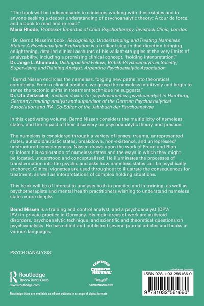 Produktbild: Recognising, Understanding and Treating Nameless States
