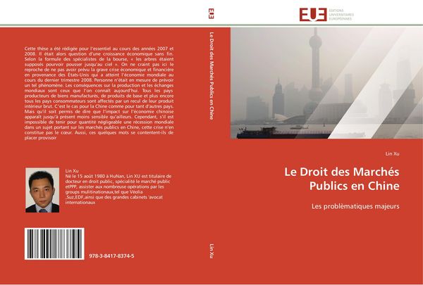 Produktbild: Le Droit des March&eacute;s Publics en Chine