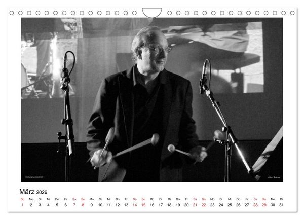 Produktbild: Internationale Meister des Jazz in Schwarzwei&szlig; (Wandkalender 2026 DIN A4 quer), CALVENDO Monatskalender