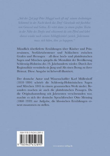 Produktbild: Sagen, M&auml;rchen und Lieder der Herzogt&uuml;mer Schleswig, Holstein und Lauenburg. Band I