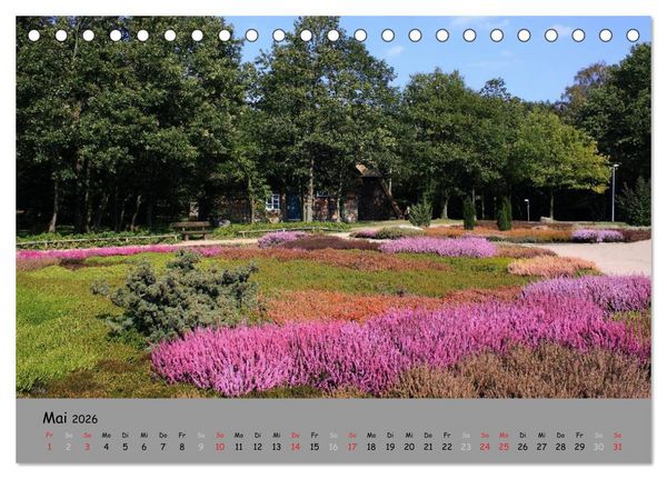 Produktbild: L&uuml;neburger Heide - sch&ouml;n zu jeder Jahreszeit (Tischkalender 2026 DIN A5 quer), CALVENDO Monatskalender