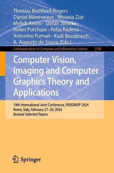 Produktbild: Computer Vision, Imaging and Computer Graphics Theory and Applications