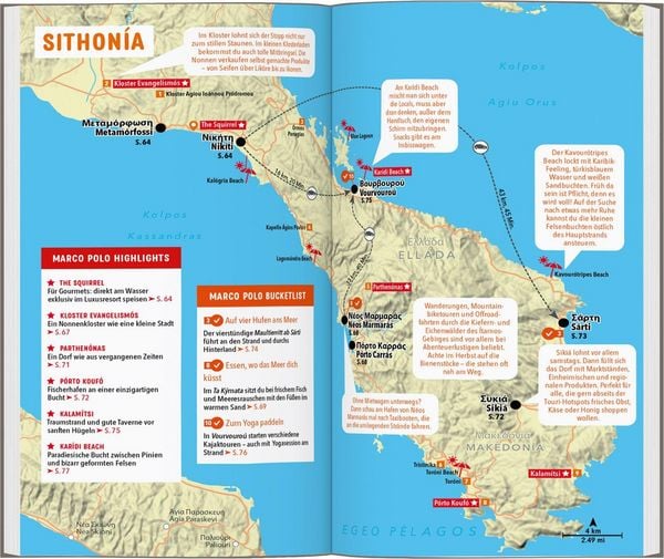 Produktbild: MARCO POLO Reisef&uuml;hrer Chalkidik&iacute;, Thessalon&iacute;ki