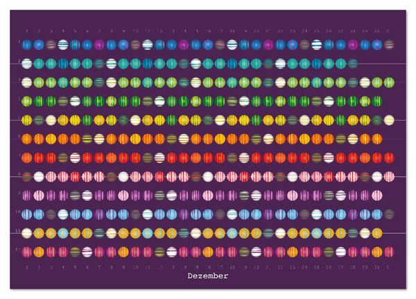Produktbild: Perlenkalender (Tischkalender 2026 DIN A5 quer), CALVENDO Monatskalender
