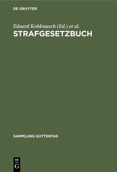 Produktbild: Strafgesetzbuch