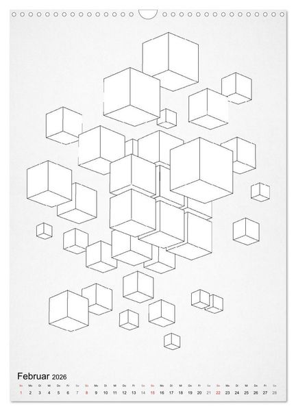 Produktbild: Geometric Graphik Art (Wandkalender 2026 DIN A3 hoch), CALVENDO Monatskalender