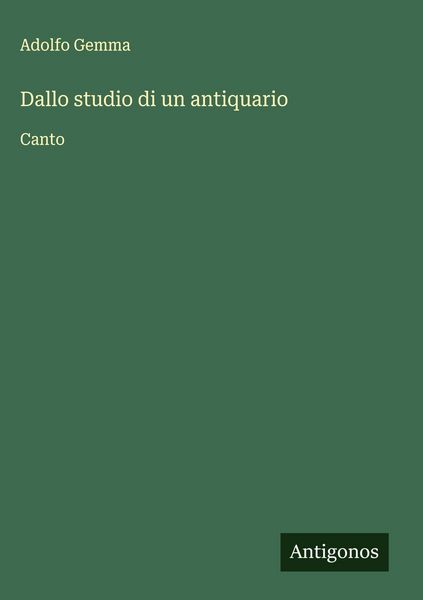 Produktbild: Dallo studio di un antiquario