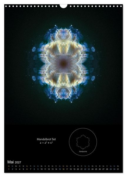 Produktbild: Buddhabrot fractal art (Wandkalender 2027 DIN A3 hoch), CALVENDO Monatskalender