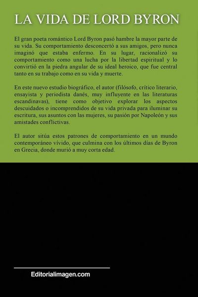 Produktbild: La Vida de Lord Byron