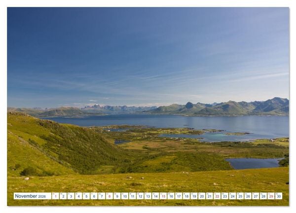 Produktbild: Lofoten Vester&aring;len (Wandkalender 2026 DIN A2 quer), CALVENDO Monatskalender