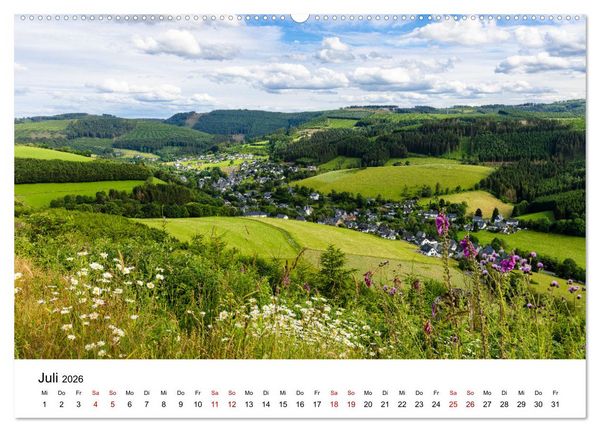 Produktbild: Westfeld-Ohlenbach im Wechsel der Jahreszeiten (hochwertiger Premium Wandkalender 2026 DIN A2 quer), Kunstdruck in Hochglanz