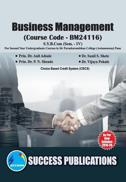 Produktbild: Busienss Management(S.Y.B.Com,S.P. College,Sem.-IV)