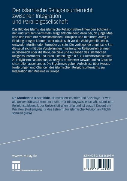 Produktbild: Der islamische Religionsunterricht zwischen Integration und Parallelgesellschaft
