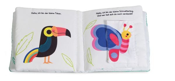 Produktbild: Mein Kuschel-Klappen-Stoffbuch. Welches Tier versteckt sich hier? Wilde Tiere