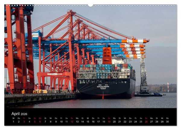 Produktbild: Hafen Hamburg (Wandkalender 2026 DIN A2 quer), CALVENDO Monatskalender
