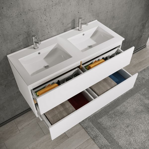 Produktbild: 4-tlg. Badm&ouml;bel-Set mit Waschbecken Cosila-I 111cm