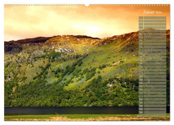 Produktbild: Scotland - Highlands (Wandkalender 2026 DIN A2 quer), CALVENDO Monatskalender