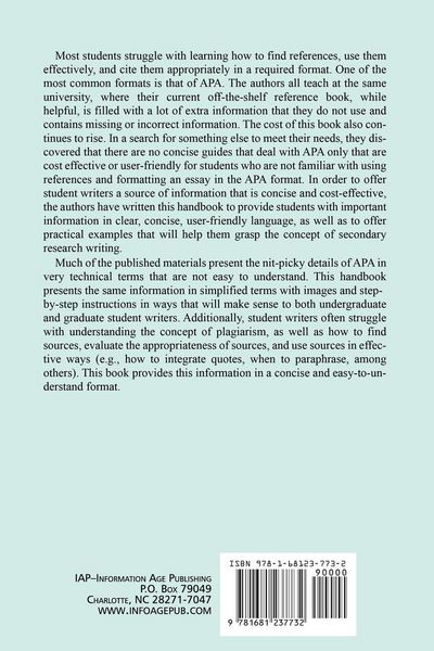 Produktbild: The Concise APA Handbook