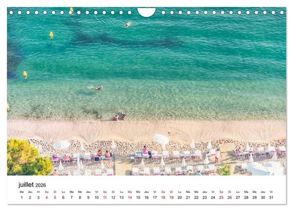 Produktbild: Enivrante C&ocirc;te d'Azur (Calendrier mural 2026 DIN A4 vertical), CALVENDO calendrier mensuel