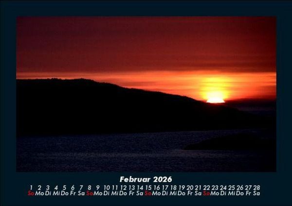 Produktbild: Sonnenuntergang 2026 Fotokalender DIN A5