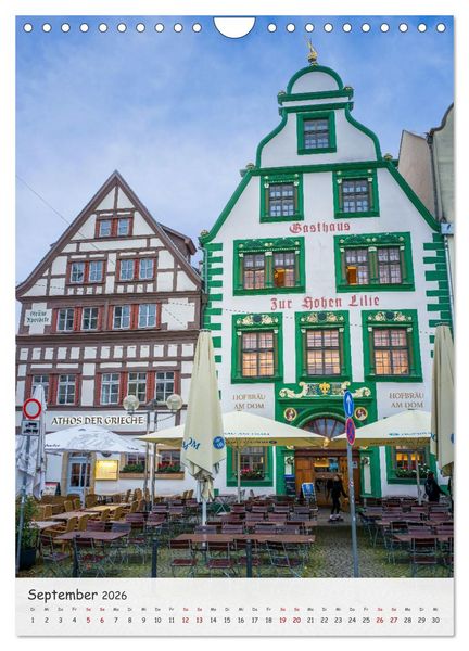 Produktbild: Erfurt - Zwischen Dom und Kr&auml;merbr&uuml;cke (Wandkalender 2026 DIN A4 hoch), CALVENDO Monatskalender