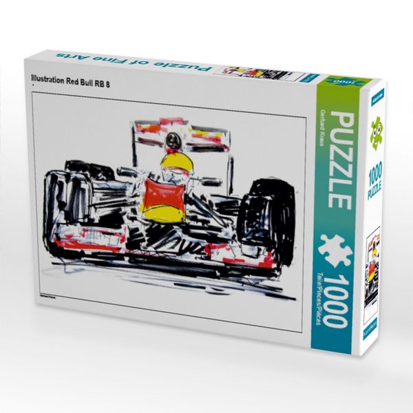 Produktbild: CALVENDO Puzzle Illustration Red Bull RB 8 | 1000 Teile Lege-Gr&ouml;&szlig;e 64x48cm Foto-Puzzle f&uuml;r gl&uuml;ckliche Stunden