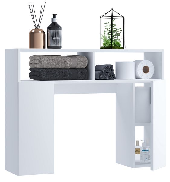 Produktbild: Holz Wandregal &Uuml;berbau WC Bad Regal Tinol S