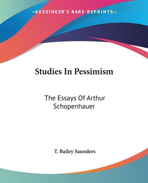 Produktbild: Studies In Pessimism