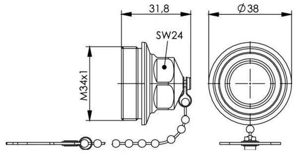 Produktbild: Teleg&auml;rtner 100022746 100022746 Steckerschutzkappe