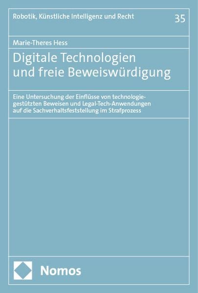 Produktbild: Digitale Technologien und freie Beweiswürdigung