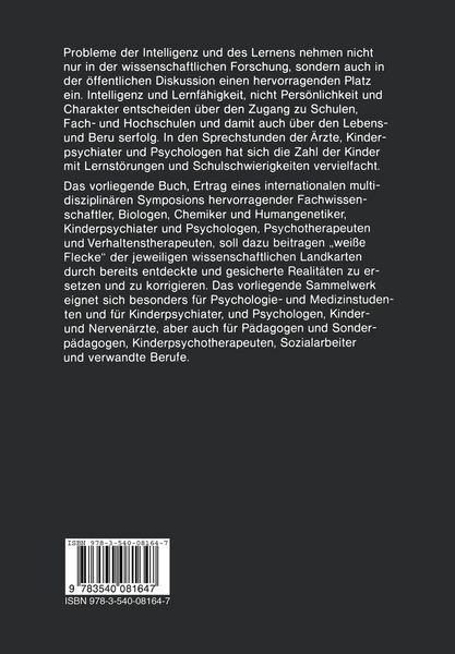 Produktbild: Intelligenz, Lernen und Lernst&ouml;rungen