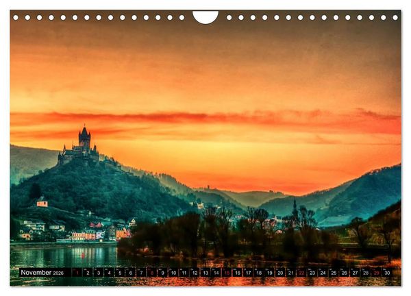 Produktbild: Mosel Impressionen Mystische Burgen und magische Orte (Wandkalender 2026 DIN A4 quer), CALVENDO Monatskalender