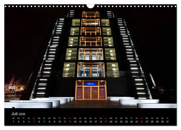 Produktbild: Hamburgs N&auml;chte (Wandkalender 2026 DIN A3 quer), CALVENDO Monatskalender