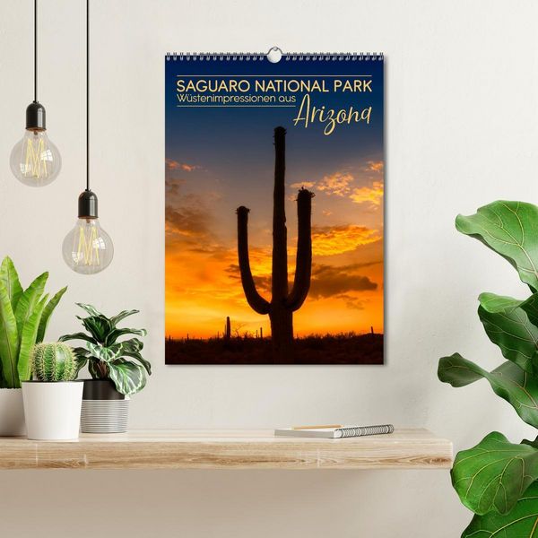 Produktbild: SAGUARO NATIONAL PARK W&uuml;stenimpressionen aus Arizona (Wandkalender 2026 DIN A3 hoch), CALVENDO Monatskalender