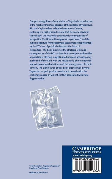 Produktbild: Europe and the Recognition of New States in Yugoslavia