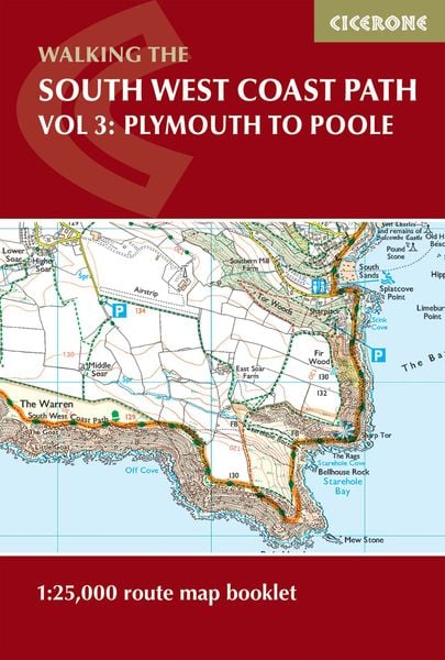 Produktbild: South West Coast Path Map Booklet - Vol 3: Plymouth to Poole
