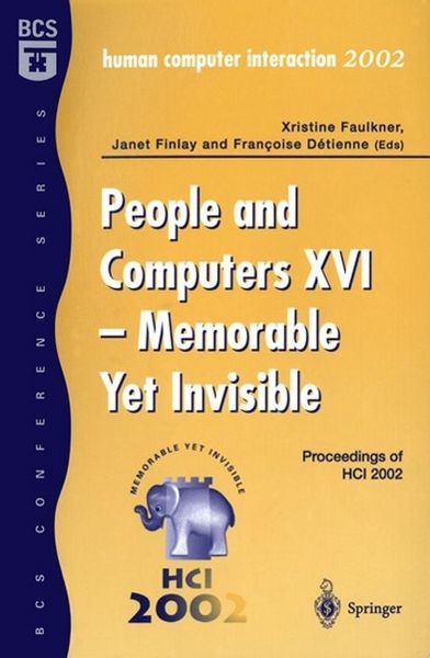 Produktbild: People and Computers XVI - Memorable Yet Invisible