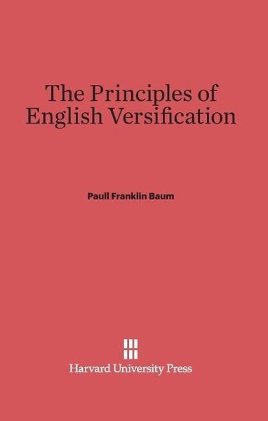 Produktbild: The Principles of English Versification