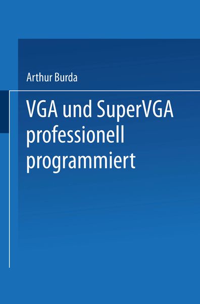 Produktbild: VGA und SuperVGA professionell programmiert