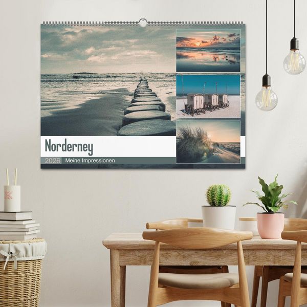 Produktbild: Mein Jahr auf Norderney (Wandkalender 2026 DIN A2 quer), CALVENDO Monatskalender
